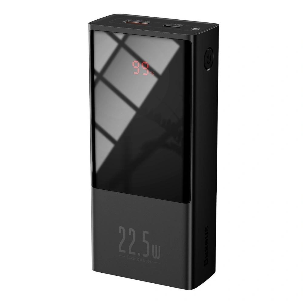 Hurtownia GSM - Powerbank Baseus Super Mini, 20000mAh, USB + USB-C, SCP, QC 3.0, PD, 22.5W (czarny) - BSU2043BLK - {ean13} - Hurt