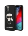 Etui Karl Lagerfeld KLHCP12LSLFKBK Apple iPhone 12 Pro Max hardcase czarny/black Silicone Iconic