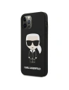 Wholesale Karl Lagerfeld KLHCP12LSLFKBK Apple iPhone 12 Pro Max hardcase black Silicone Iconic - KLD468BLK - {ean13} - Hurt