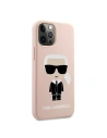 Hurtownia GSM - Etui Karl Lagerfeld KLHCP12LSLFKPI Apple iPhone 12 Pro Max hardcase jasnoróżowy/light pink Silicone Iconic - KLD469PNK - {ean13} - Hurt
