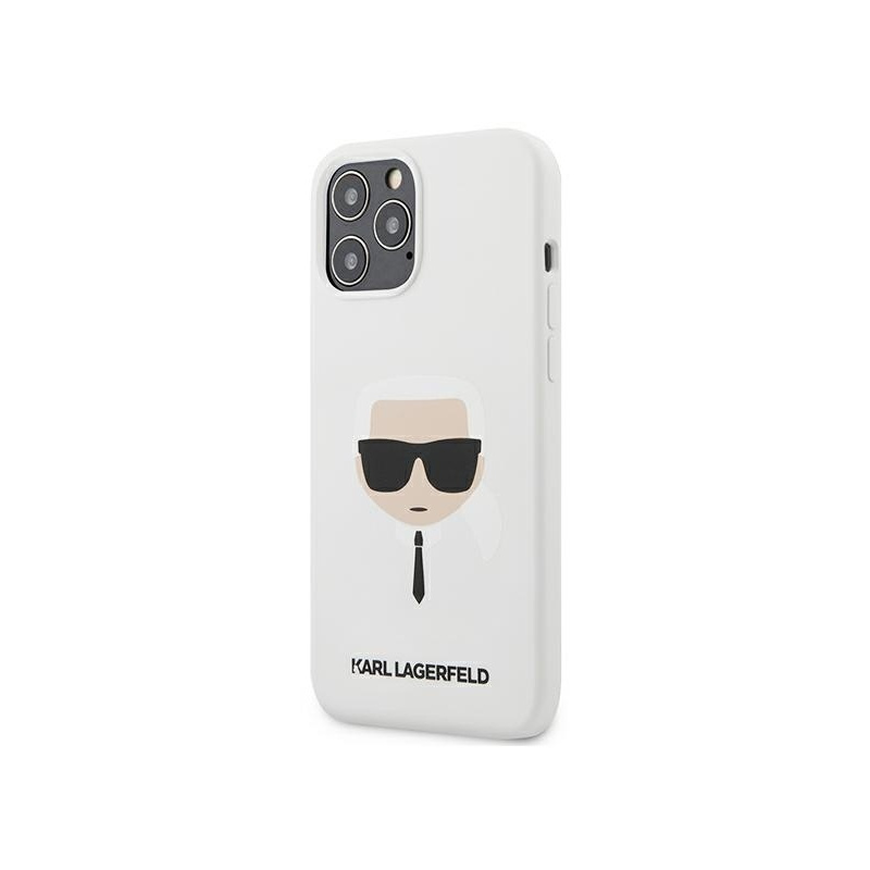 Hurtownia Karl Lagerfeld - 3700740482797 - KLD470WHT - Etui Karl Lagerfeld KLHCP12LSLKHWH Apple iPhone 12 Pro Max biały/white hardcase Silicone Karl`s Head - B2B homescreen