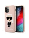 Etui Karl Lagerfeld KLHCP12MSLFKPI Apple iPhone 12/12 Pro hardcase jasnoróżowy/light pink Silicone Iconic