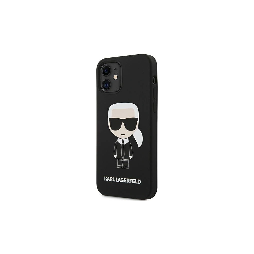 Wholesale Karl Lagerfeld KLHCP12SSLFKBK Apple iPhone 12 mini hardcase black Silicone Iconic - KLD473BLK - {ean13} - Hurt