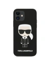 Wholesale Karl Lagerfeld KLHCP12SSLFKBK Apple iPhone 12 mini hardcase black Silicone Iconic - KLD473BLK - {ean13} - Hurt