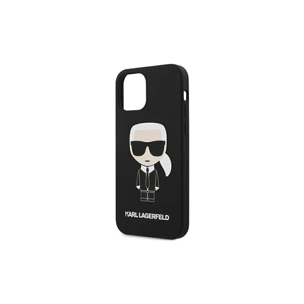 Wholesale Karl Lagerfeld KLHCP12SSLFKBK Apple iPhone 12 mini hardcase black Silicone Iconic - KLD473BLK - {ean13} - Hurt