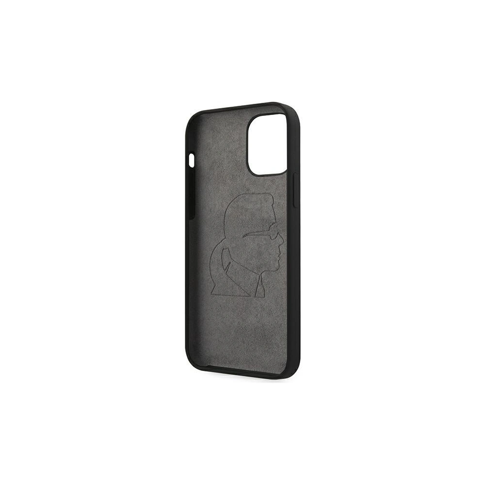 Wholesale Karl Lagerfeld KLHCP12SSLFKBK Apple iPhone 12 mini hardcase black Silicone Iconic - KLD473BLK - {ean13} - Hurt