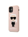 Hurtownia GSM - Etui Karl Lagerfeld KLHCP12SSLFKPI Apple iPhone 12 mini hardcase jasnoróżowy/light pink Silicone Iconic - KLD474PNK - {ean13} - Hurt