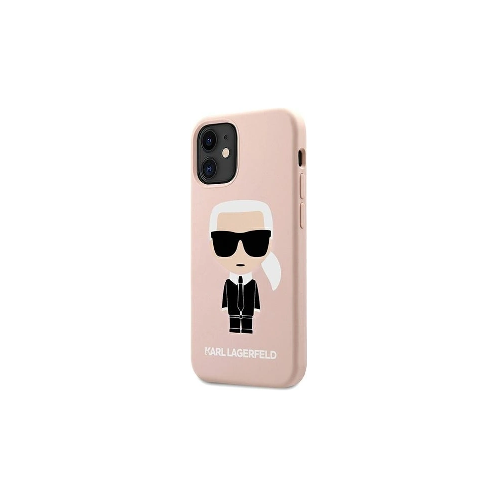 Hurtownia GSM - Etui Karl Lagerfeld KLHCP12SSLFKPI Apple iPhone 12 mini hardcase jasnoróżowy/light pink Silicone Iconic - KLD474PNK - {ean13} - Hurt