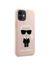 Hurtownia GSM - Etui Karl Lagerfeld KLHCP12SSLFKPI Apple iPhone 12 mini hardcase jasnoróżowy/light pink Silicone Iconic - KLD474PNK - {ean13} - Hurt