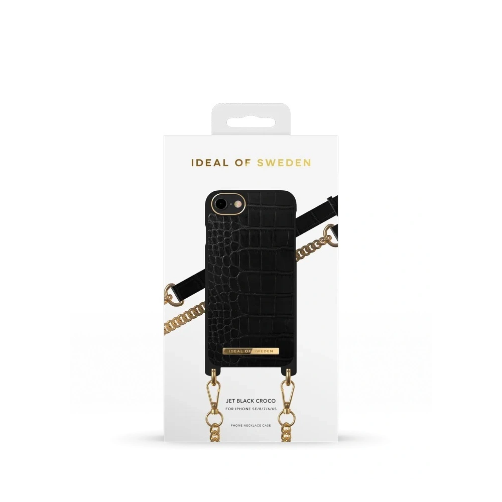 Hurtownia GSM - Etui iDeal of Sweden Necklace Apple iPhone SE 2022/SE 2020/8/7 (Jet Black Croco) - IDS411JETBLKCRO - {ean13} - Hurt