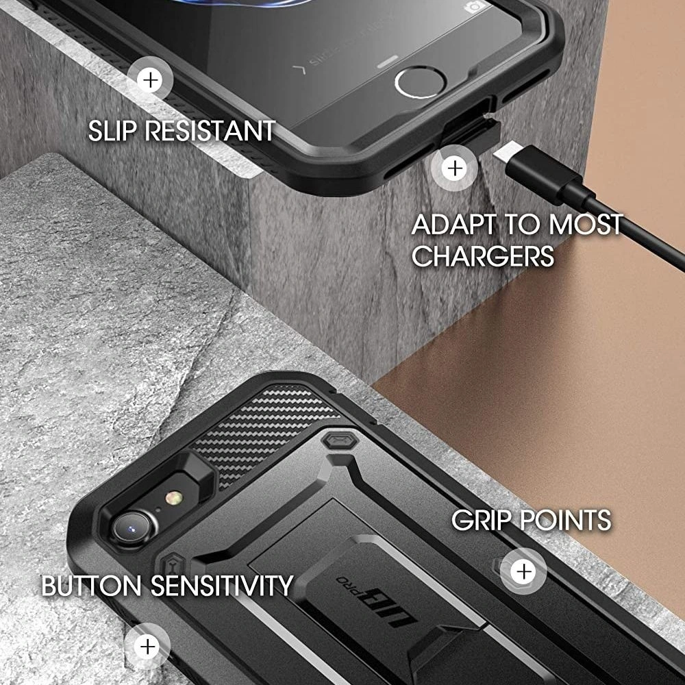 Wholesale Supcase Unicorn Beetle Pro Apple iPhone SE 2022/SE 2020/8/7 Black - SPC156BLK - {ean13} - Hurt