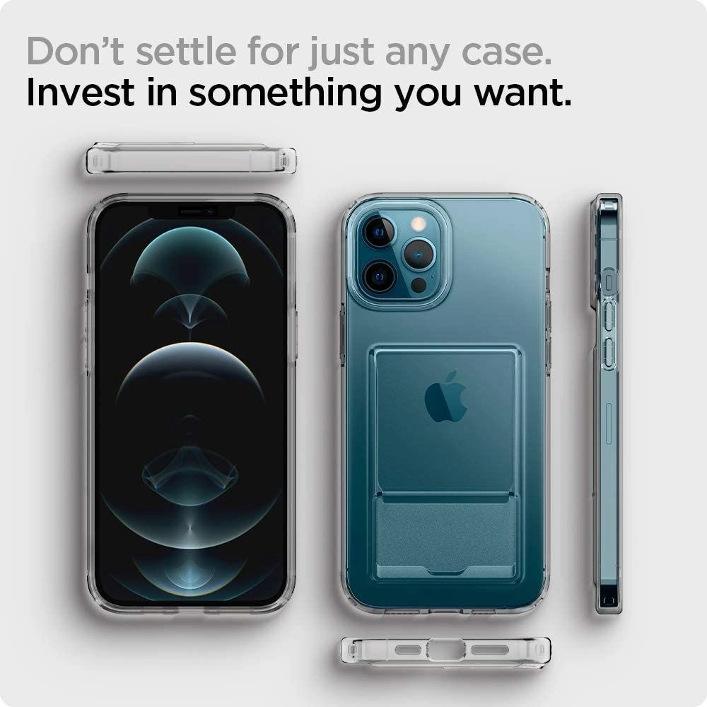 Hurtownia GSM - Etui Spigen Crystal Slot Apple iPhone 12/12 Pro Crystal Clear - SPN1517CL - {ean13} - Hurt