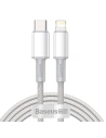 USB-C to Lightning Baseus High Density Braided Cable, 20W, PD, 2m (white)