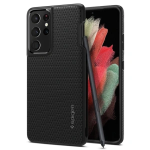 Etui Spigen Liquid Air Pen Samsung Galaxy S21 Ultra Matte Black