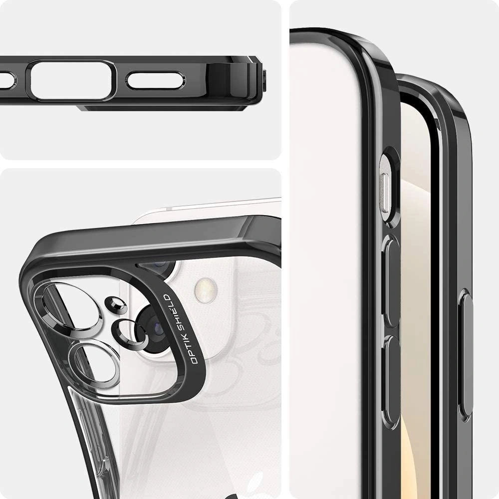 Hurtownia GSM - Etui Spigen Optik Crystal Apple iPhone 12 mini Chrome Grey - SPN1522GRY - {ean13} - Hurt