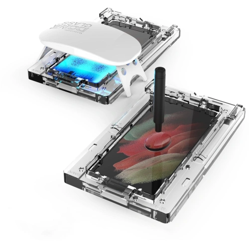 Szkło hartowane z klejem UV Whitestone Dome Glass Samsung Galaxy S21+ Plus [2 PACK]