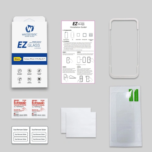 Szkło hartowane Whitestone EZ Glass Apple iPhone 12 Pro Max [2 PACK]