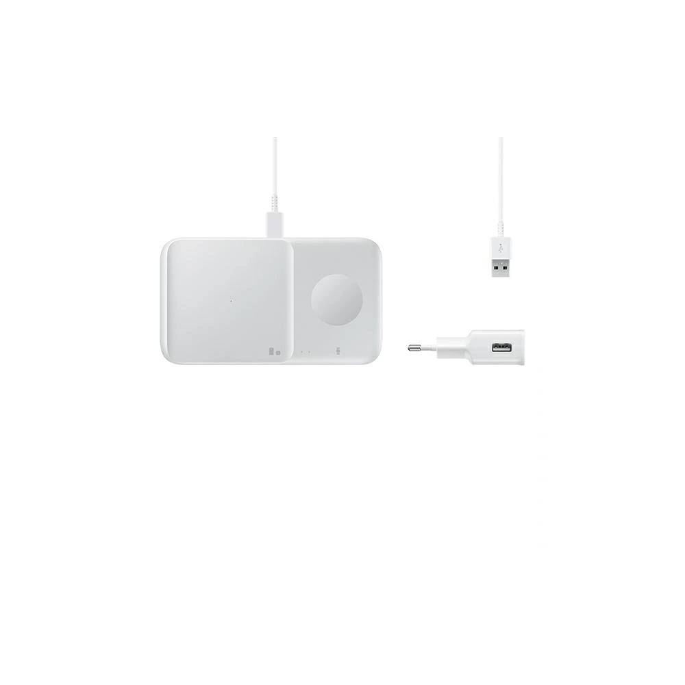 Hurtownia GSM - Ładowarka indukcyjna Samsung Duo EP-P4300TW biały/white - SMG401WHT - {ean13} - Hurt