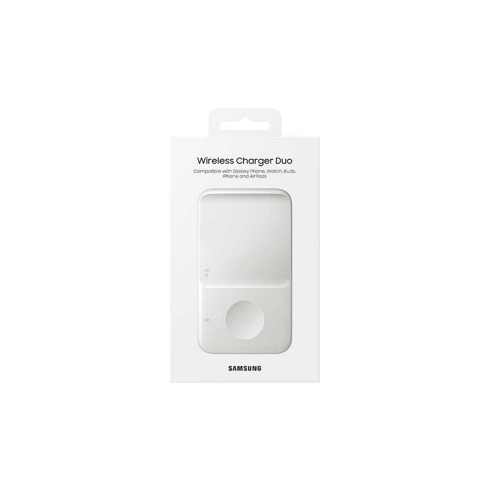 Hurtownia GSM - Ładowarka indukcyjna Samsung Duo EP-P4300TW biały/white - SMG401WHT - {ean13} - Hurt