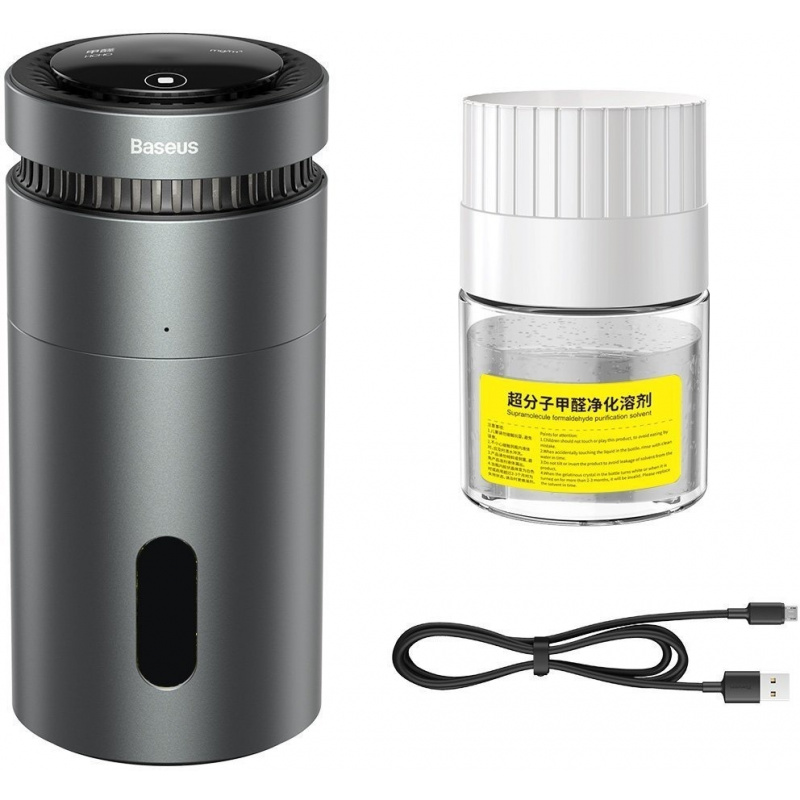Baseus Distributor - 6953156227293 - BSU2049BLK - Baseus car air purifier, with formaldehyde indicator (black) - B2B homescreen