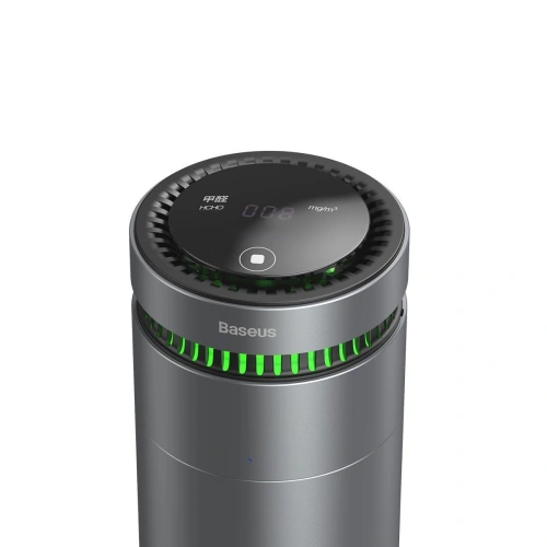 Samochodowy oczyszczacz powietrza Baseus, ze wskaźnikiem formaldehydu (czarny)