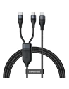 Baseus Flash Series 2-in-1 Cable Type-c to 2x Type-C, 100W, 1.5m Black