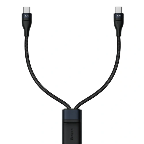 Kabel USB Baseus Flash Series 2w1 USB-C, 100W, 1.5m (czarny)