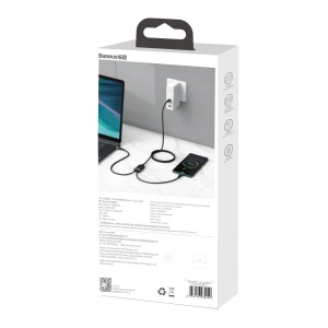 Hurtownia GSM - Kabel USB Baseus Flash Series 2w1 USB-C, 100W, 1.5m (czarny) - BSU2050BLK - {ean13} - Hurt