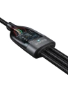 Wholesale Cable USB 3w1 Baseus Flash Series, USB-C + micro USB + Lightning, 40W, 5A, 1.2m (black) - BSU2051BLK - {ean13} - Hurt