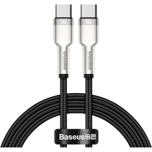 Kabel USB-C do USB-C Baseus Cafule, 100W, 1m (czarny)