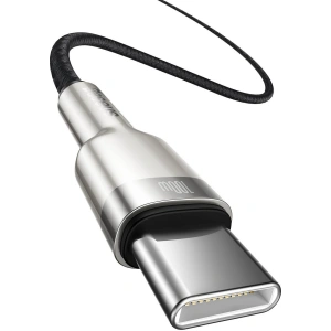 Kabel USB-C do USB-C Baseus Cafule, 100W, 1m (czarny)