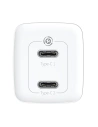 Hurtownia GSM - Ładowarka sieciowa Baseus GaN Lite, 2x USB-C, 65W, EU (biała) - BSU2059WHT - {ean13} - Hurt