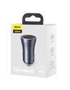 Wholesale Baseus Golden Contactor Pro car charger, USB + USB-C, QC4.0+, PD, SCP, 40W (gray) - BSU2060GRY - {ean13} - Hurt
