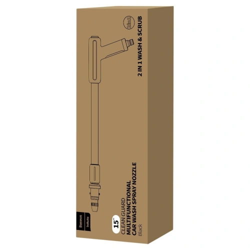 Wąż z dyszą ciśnieniową Baseus Clean Guard, 15m ze strumieniem wody