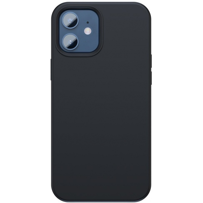 Baseus Distributor - 6953156201545 - BSU2067BLK - Baseus Liquid Silica Magnetic Case Apple iPhone 12 mini (Black) - B2B homescreen