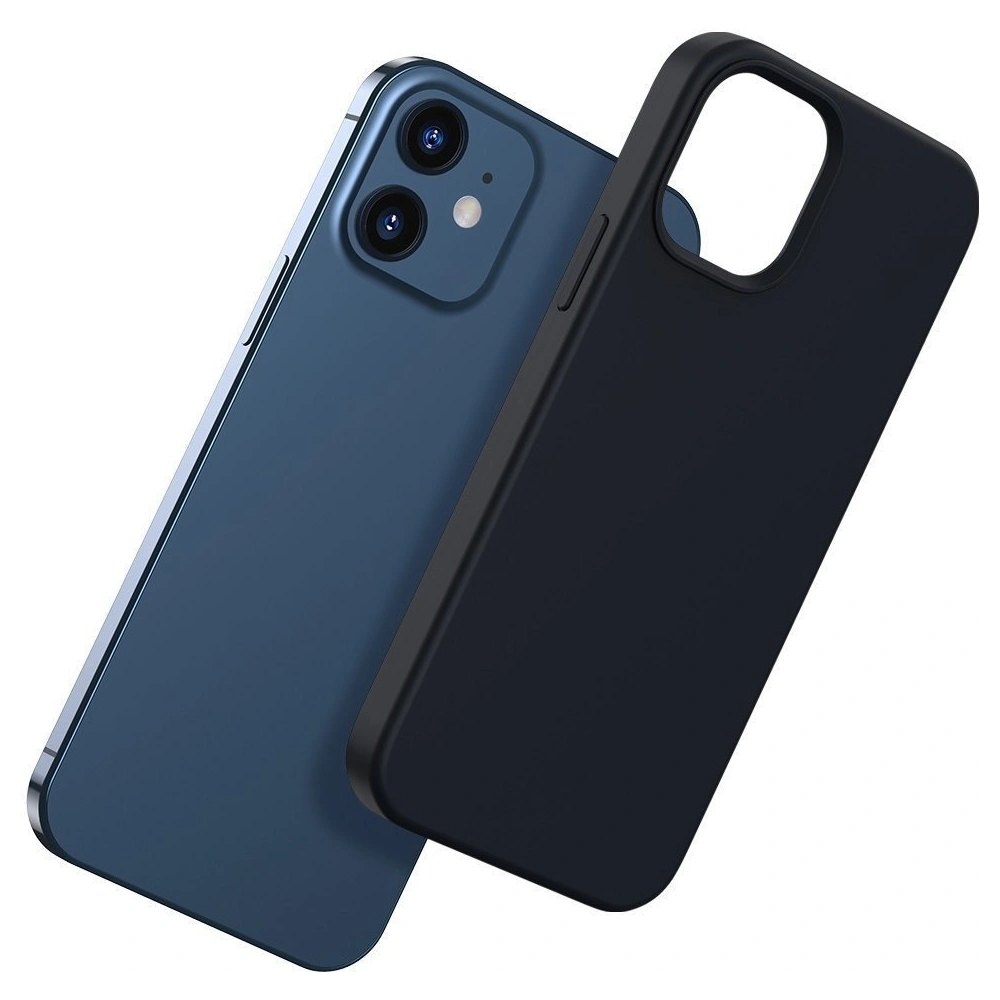 Hurtownia GSM - Etui magnetyczne Baseus Liquid Silica Apple iPhone 12/12 Pro (czarne) - BSU2068BLK - {ean13} - Hurt