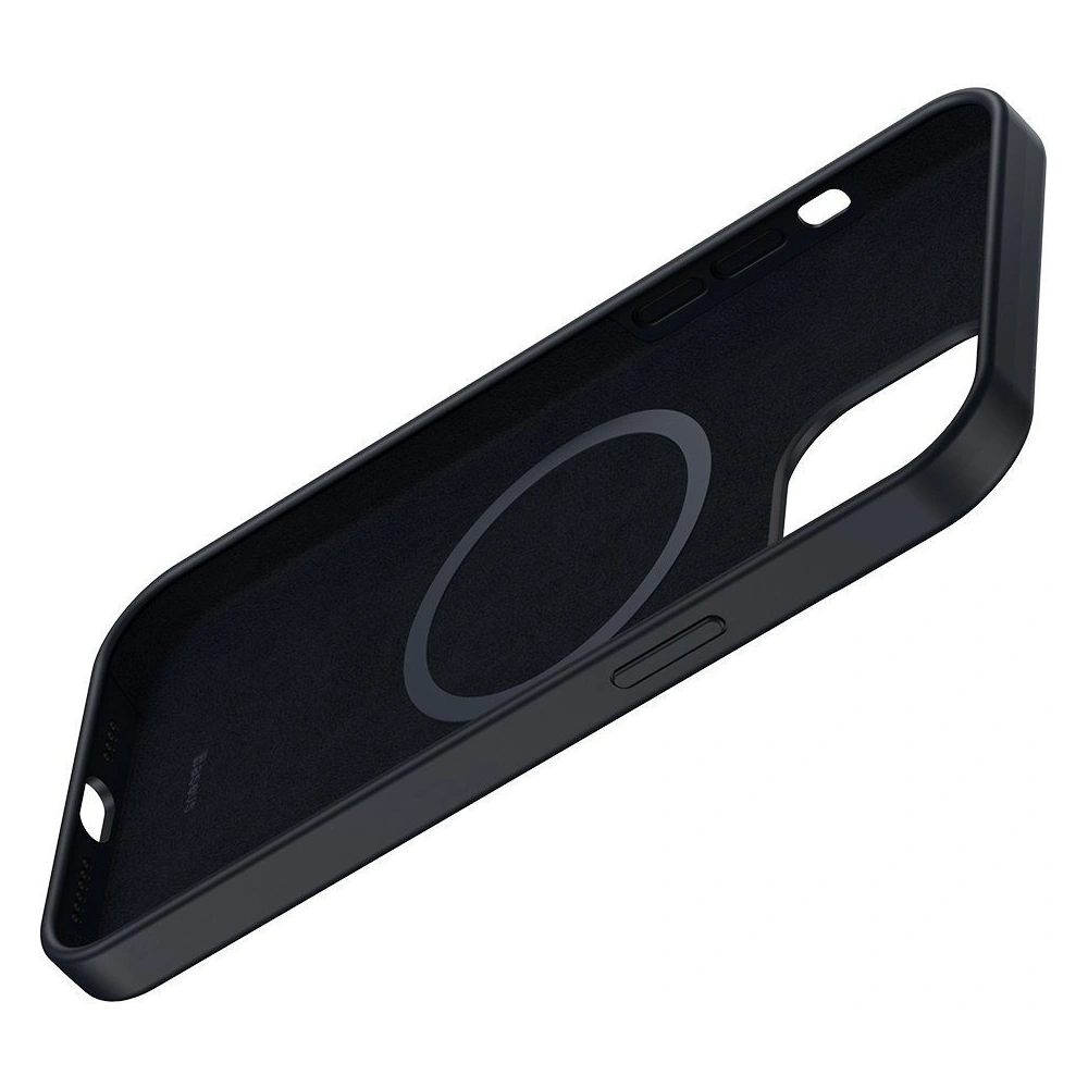 Wholesale Baseus Liquid Silica Magnetic Case Apple iPhone 12/12 Pro (Black) - BSU2068BLK - {ean13} - Hurt