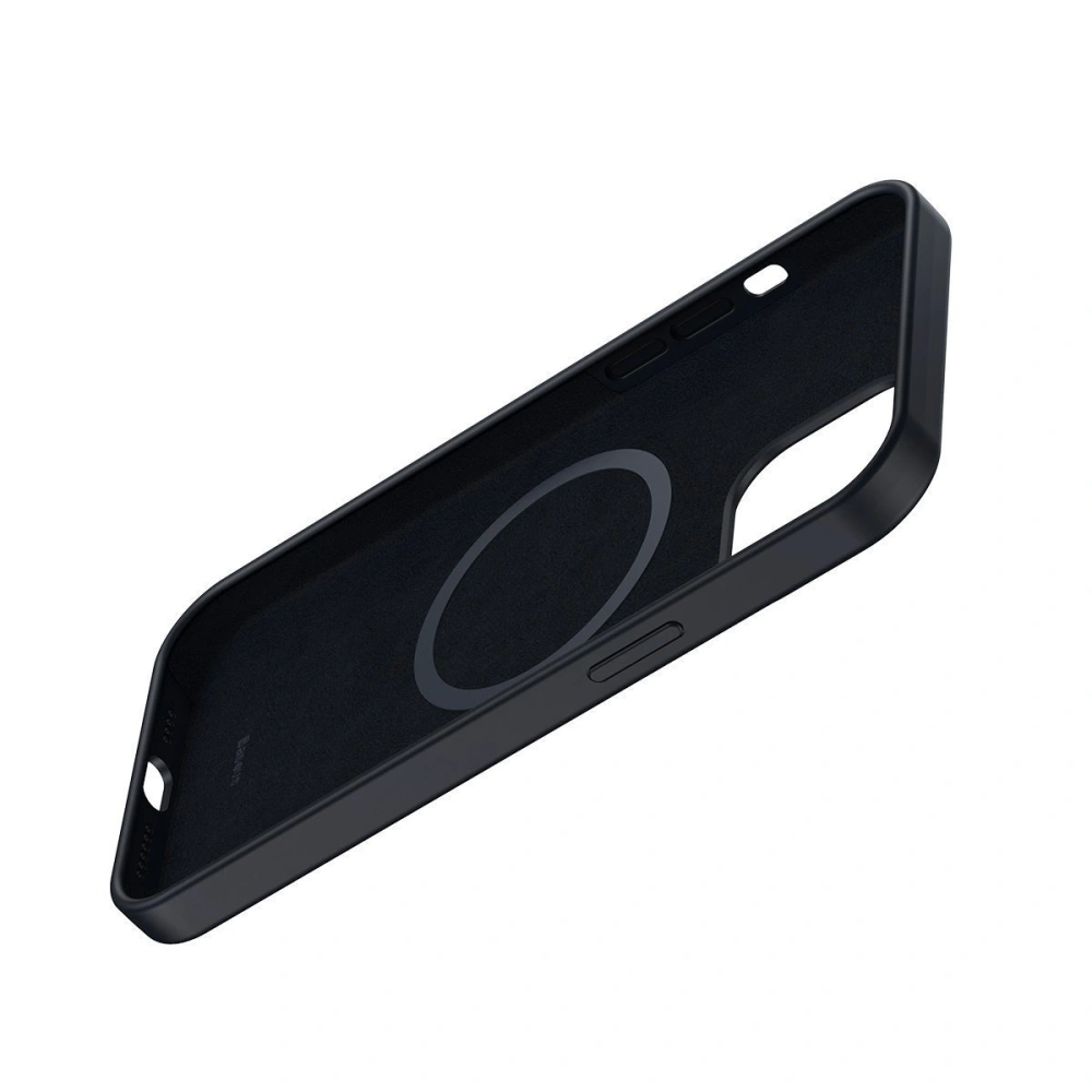 Wholesale Baseus Liquid Silica Magnetic Case Apple iPhone 12 Pro Max (Black) - BSU2069BLK - {ean13} - Hurt