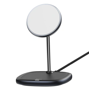Baseus Swan MagSafe Magnetic Stand with Wireless Charger for iPhone 12 (Black)