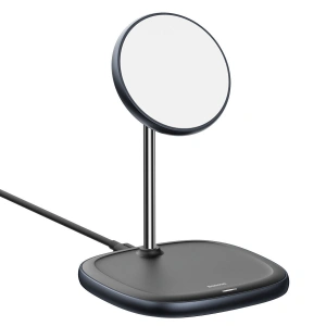 Wholesale Baseus Swan MagSafe Magnetic Stand with Wireless Charger for iPhone 12 (Black) - BSU2070BLK - {ean13} - Hurt