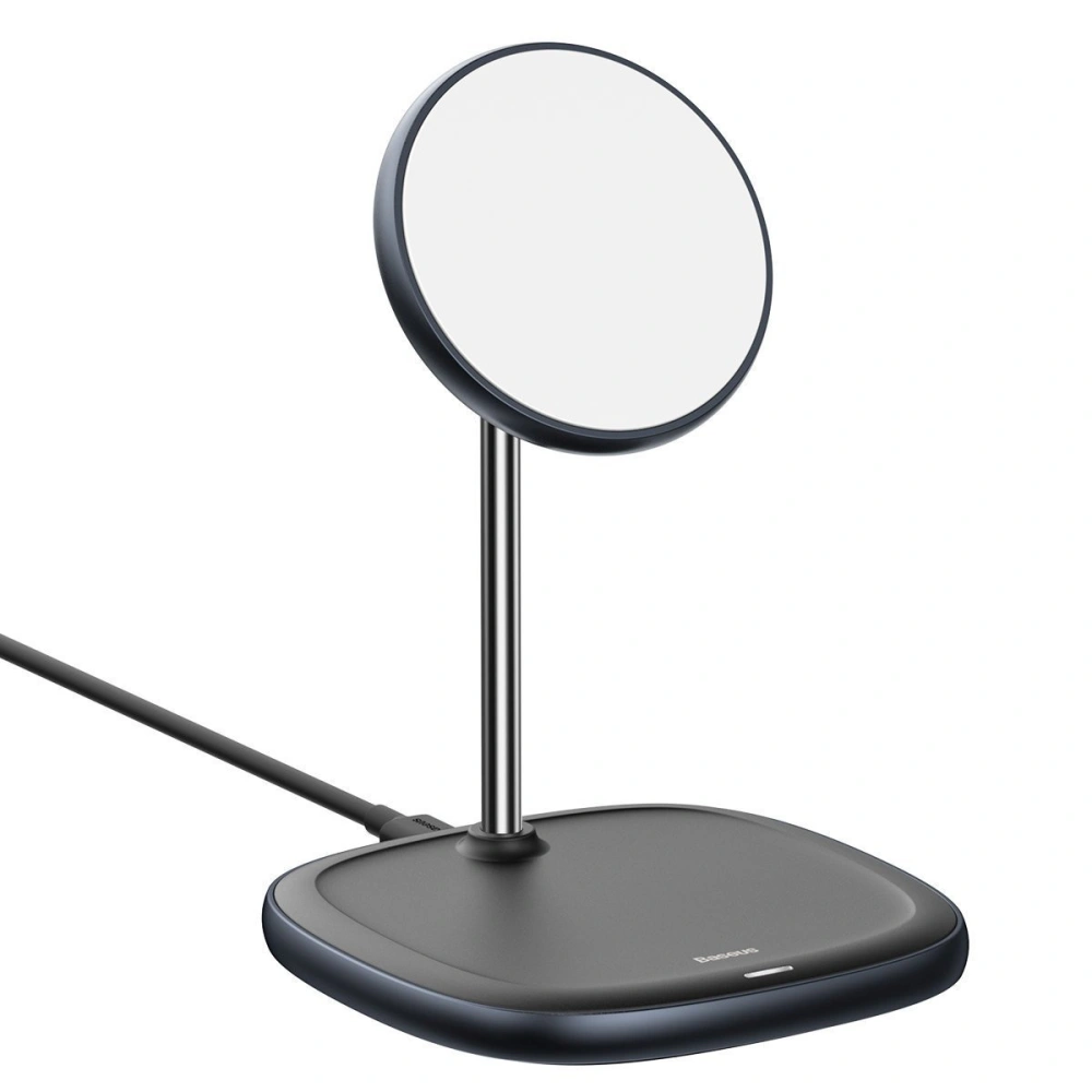 Wholesale Baseus Swan MagSafe Magnetic Stand with Wireless Charger for iPhone 12 (Black) - BSU2070BLK - {ean13} - Hurt