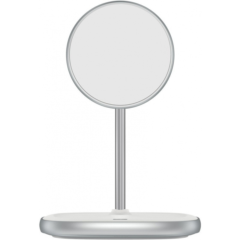 Baseus Distributor - 6953156232686 - BSU2071WHT - Baseus Swan MagSafe Magnetic Stand with Wireless Charger for iPhone 12 (white) - B2B homescreen