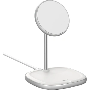 Wholesale Baseus Swan MagSafe Magnetic Stand with Wireless Charger for iPhone 12 (white) - BSU2071WHT - {ean13} - Hurt