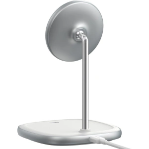 Wholesale Baseus Swan MagSafe Magnetic Stand with Wireless Charger for iPhone 12 (white) - BSU2071WHT - {ean13} - Hurt