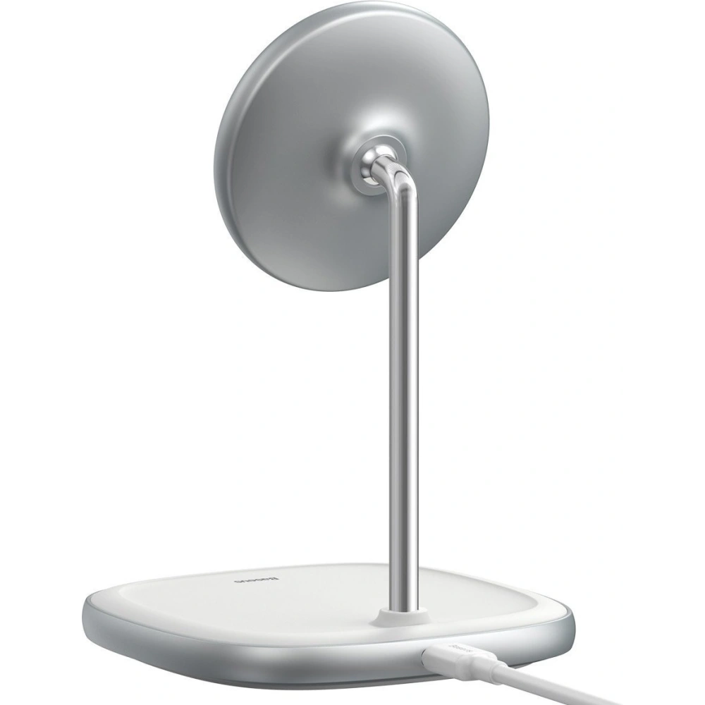 Wholesale Baseus Swan MagSafe Magnetic Stand with Wireless Charger for iPhone 12 (white) - BSU2071WHT - {ean13} - Hurt