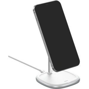 Wholesale Baseus Swan MagSafe Magnetic Stand with Wireless Charger for iPhone 12 (white) - BSU2071WHT - {ean13} - Hurt