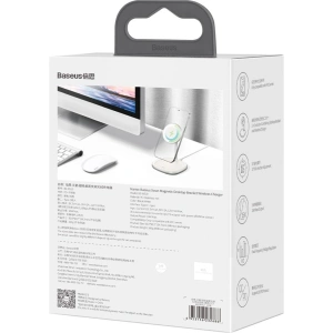 Wholesale Baseus Swan MagSafe Magnetic Stand with Wireless Charger for iPhone 12 (white) - BSU2071WHT - {ean13} - Hurt