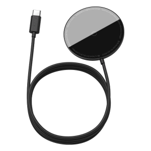 Ładowarka indukcyjna z magnesem Baseus Simple Mini, MagSafe, 15W (czarna)