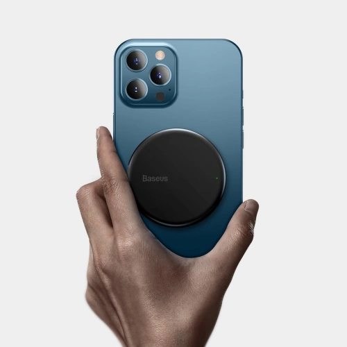 Ładowarka indukcyjna z magnesem Baseus Simple Mini, MagSafe, 15W (czarna)