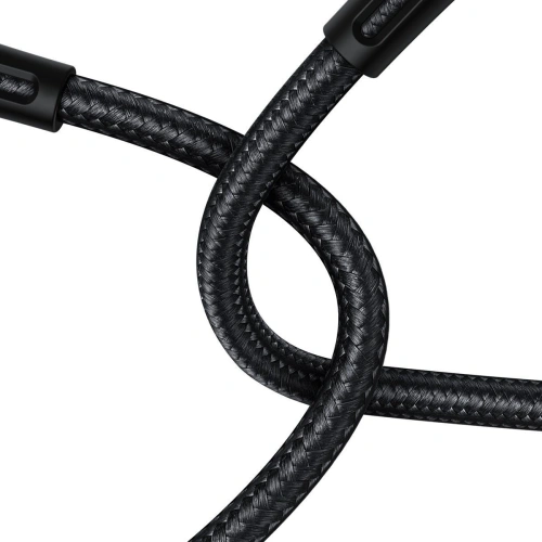 Kabel USB do USB-C Baseus Water Drop-shaped, LED, 66W, 6A, 2m (czarny)